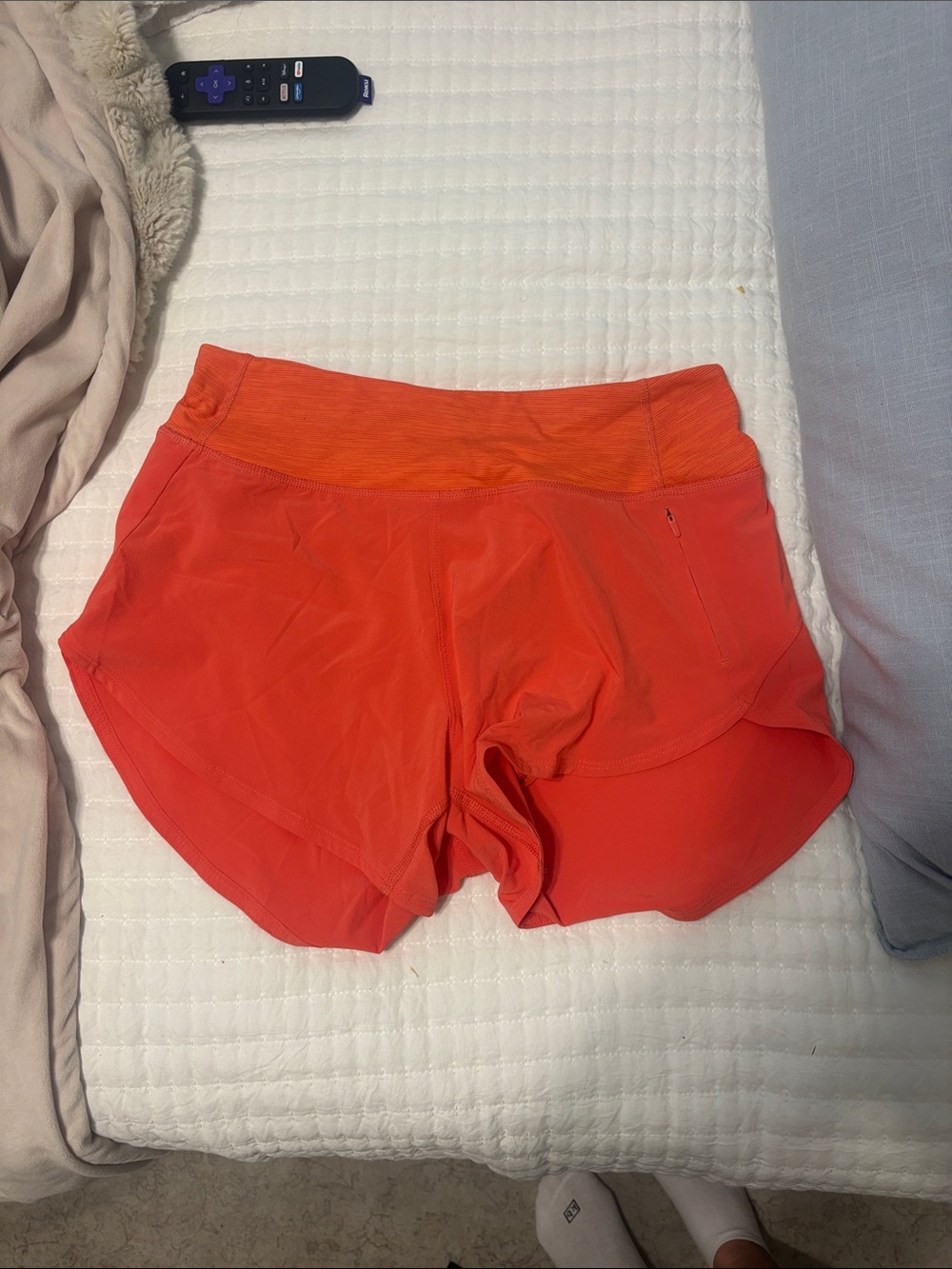 Orange Outdoor voices shorts